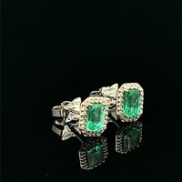 Boucles d'oreilles Recarlo Femme in Or Smeraldo 1.12 Ct XE 238/BSM2 - XE 238/BSM2